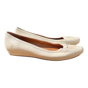 Frye Cream Flats